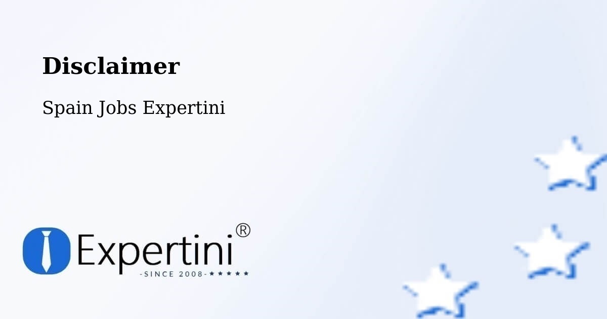 Disclaimer – Elche - Spain Jobs Expertini